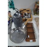 Kitchenware Including Cutlery, Kettle, Frying Pan,