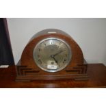 1930's Oak Mantel Clock for Spares/Repairs