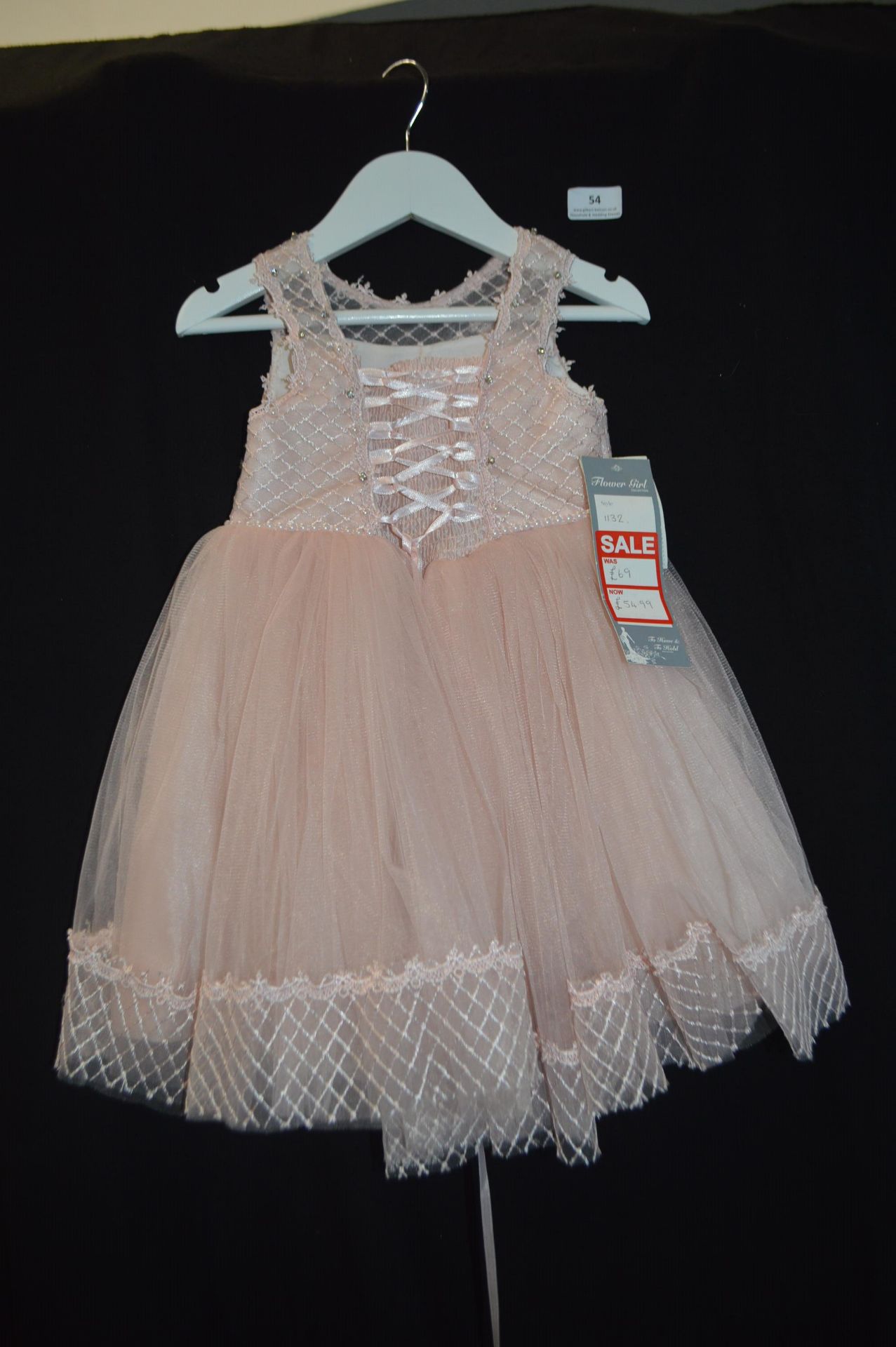 Girl's Bridesmaid Dress in Pink by Visara Size: 3-4 years - Image 2 of 2