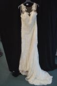 Wedding Dress in Ivory & Nude by Victoria Kay Size: 16