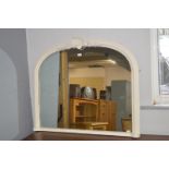 White Overmantel Mirror