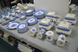 Churchill Out of the Blue Tableware 70+pcs, plus B