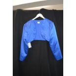 Long Sleeved Bolero in Royal Blue by Kenneth Winston Size: 20