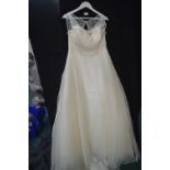 Victoria Kay Ivory/Champagne Wedding Dress Size: 20