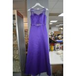 Evening Dress in Violet by Kenneth Winston for Private Label Size: S (4)