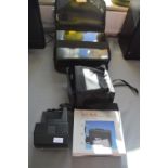 Polaroid Camera, Wharfedale Portable DVD Player, e