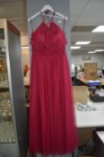 Prom Dress in Cerise by Kenneth Winston Size: 14