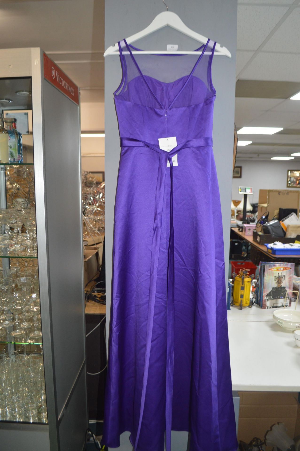 Evening Dress in Violet by Kenneth Winston for Private Label Size: S (4) - Image 2 of 2