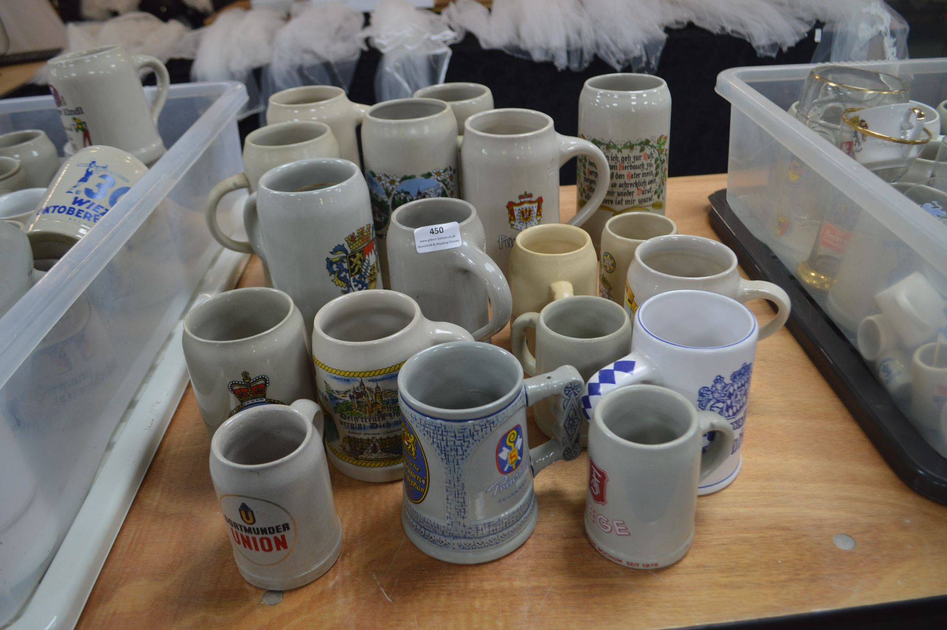 18 German Beer Steins