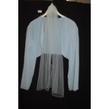 Long Sleeved Bolero in Powder Blue by Kenneth Winston Size: 22 with Scarf