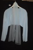 Long Sleeved Bolero in Powder Blue by Kenneth Winston Size: 22 with Scarf