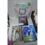 Neverdent Electric Toothbrush, Babyliss Hairdryer,