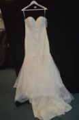 Wedding Dress in Champagne Ivory by Victoria Kay Size: 16