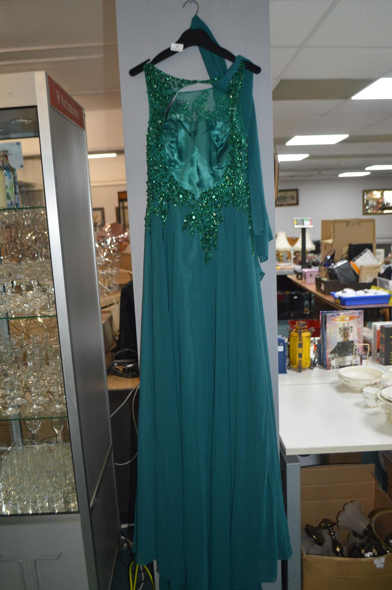 Prom Dress by Christian Koehlert in Posy Green Size: 12 - Image 2 of 2