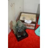 Chinese Style Box and Buddha Figure