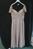 Prom Dress in Rose Taupe by Kenneth Winston Size: 18