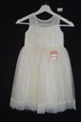 Girl's Bridesmaid Dress in Ivory by Visara Size: 7-8 years