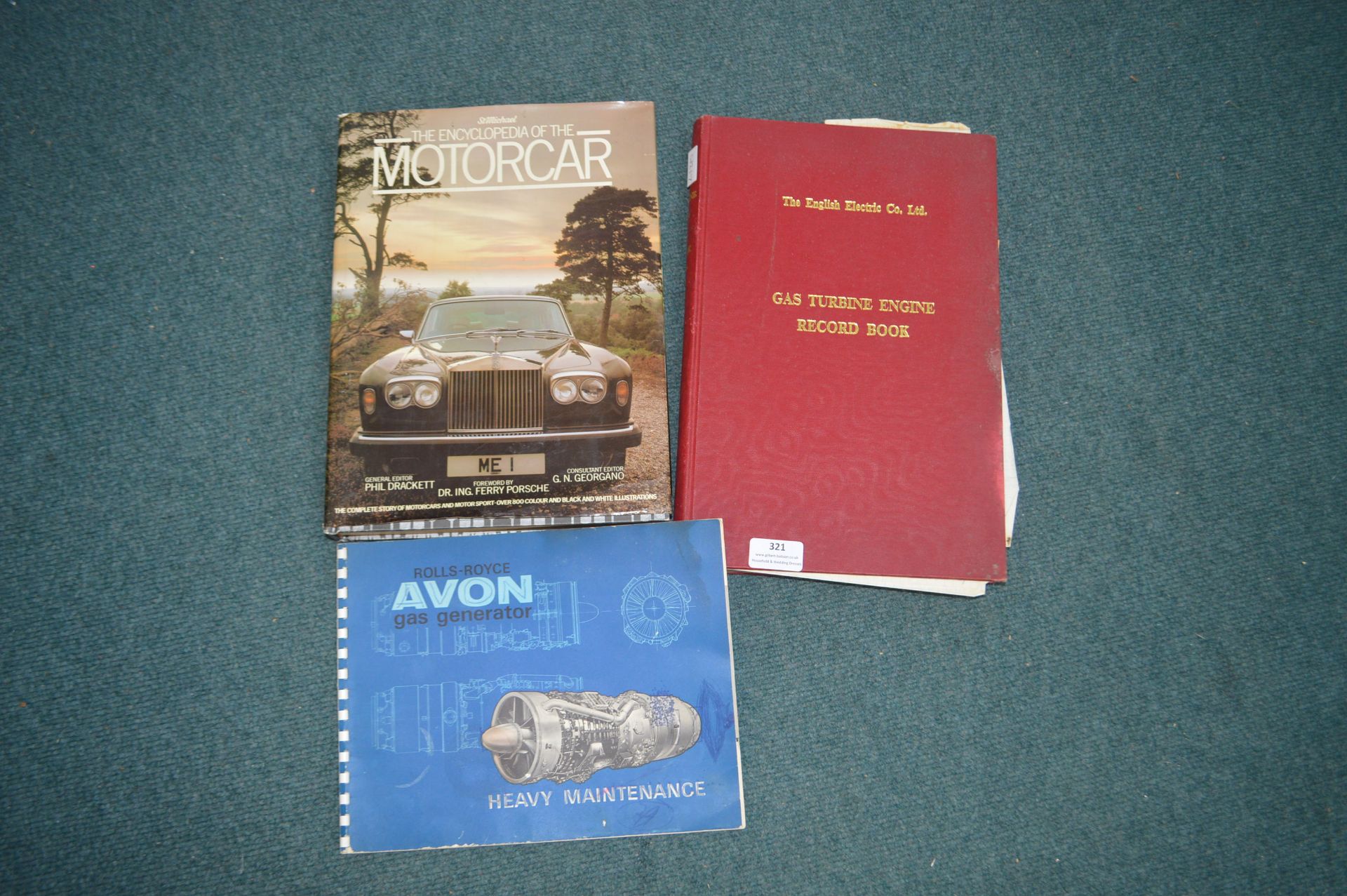 Vintage Gas Turbine Books by Rolls Royce etc.
