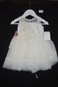 Girl's Bridesmaid Dress in Ivory by Visara Size: 6-12 months