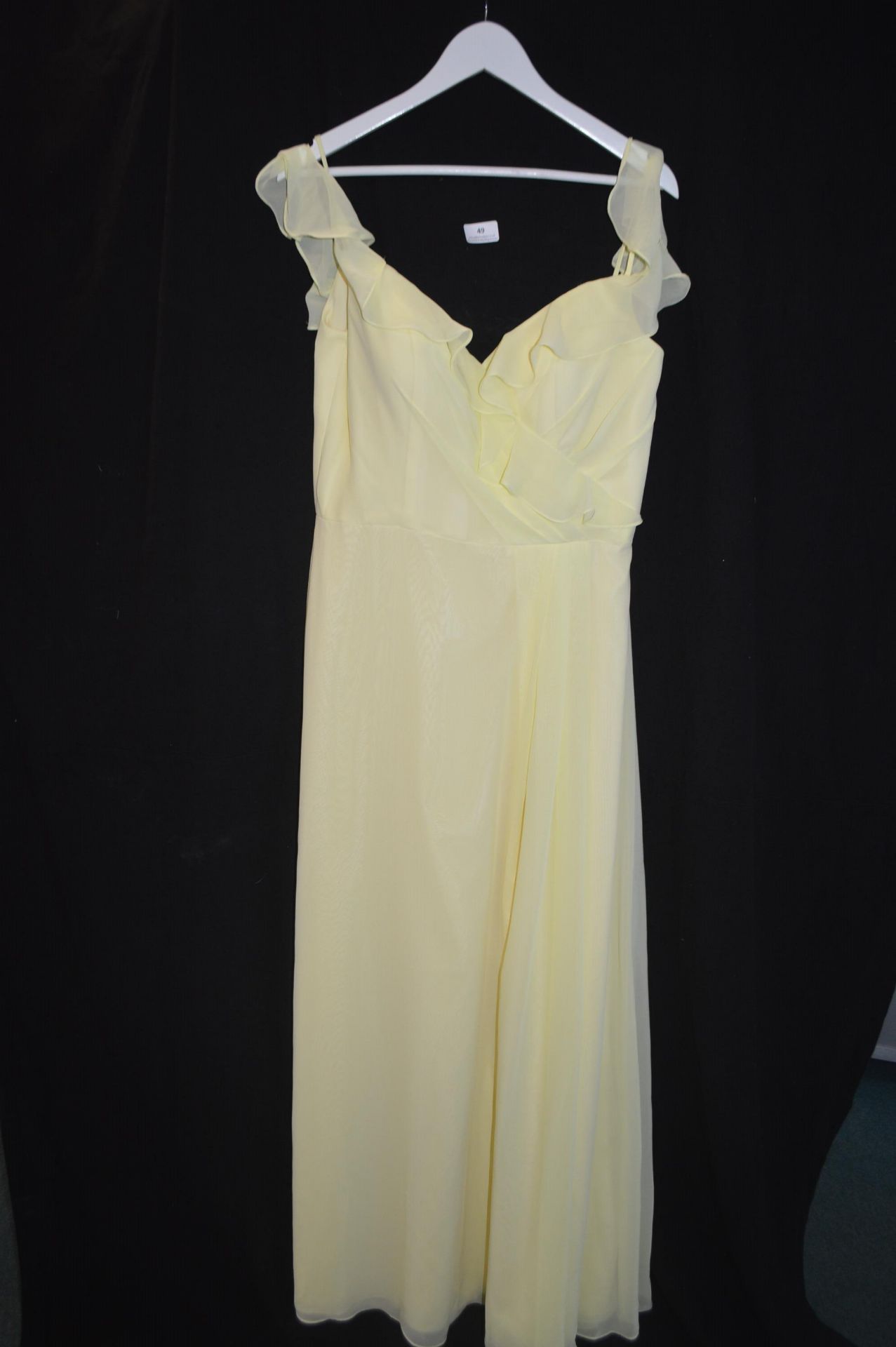 Prom Dress in Lemon by Kenneth Winston for Bridal Design Size: 16