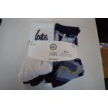 Eight Pairs of Hype Kid's Crew Socks Size: 4-5.5