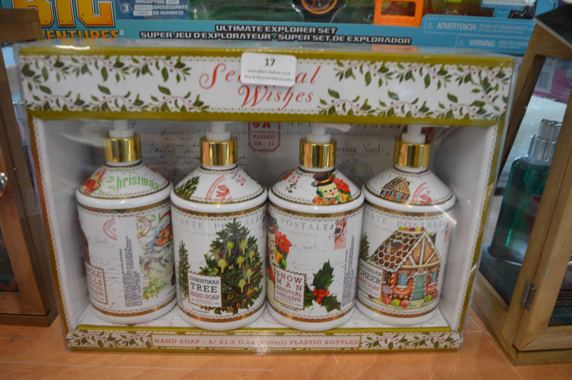 *Seasonal Wishes Hand Soap Christmas Bottles Gifts