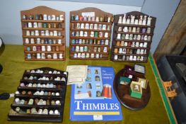 Collection of Thimbles and a Collectors Guide