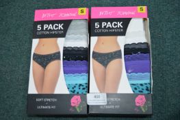 *Betsy Johnson Cotton Hipsters 2x 5pk Size: S