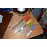 *Set of Five Scandia Kitchen Knives