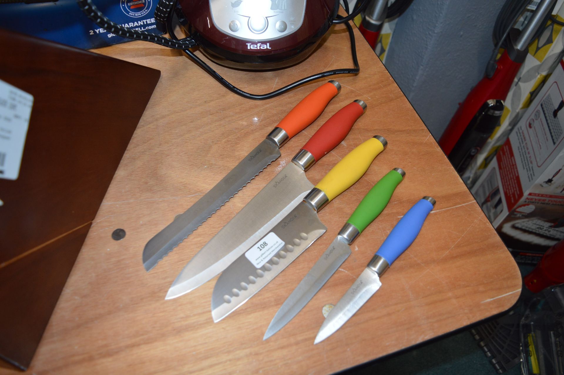 *Set of Five Scandia Kitchen Knives