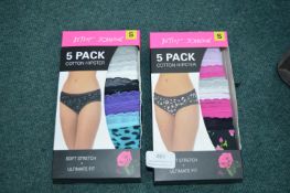 *Betsy Johnson Cotton Hipsters 2x 5pk Size: S