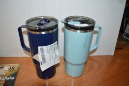 *Two Reduce Insulated Travel Mugs