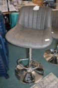 *Bayside Grey Gas-Lift Barstool