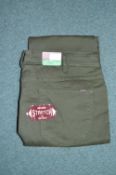 *Jachs Men's Straight Fit Green Trousers Size: 38x