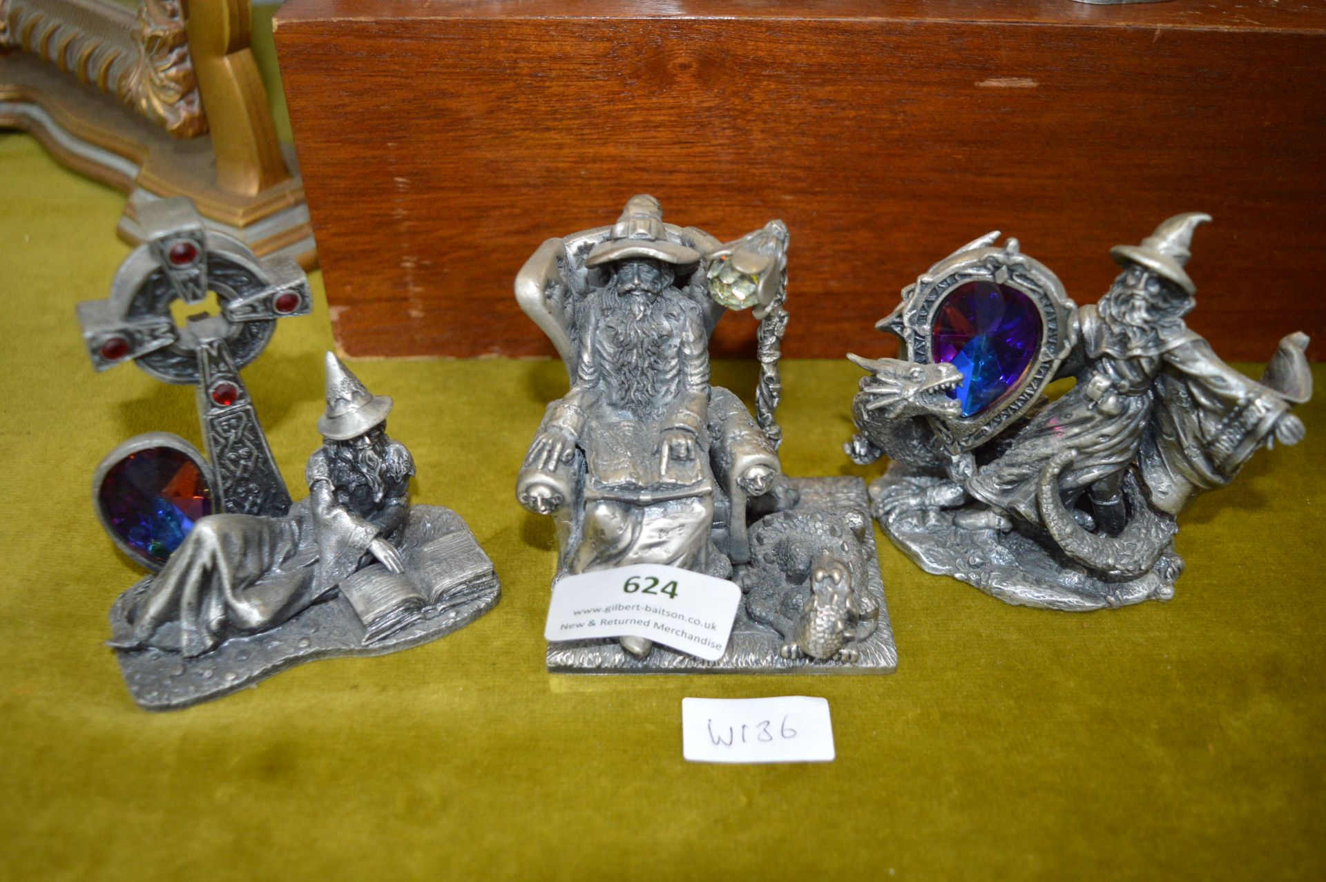 Three Myth & Magic Wizard Figures