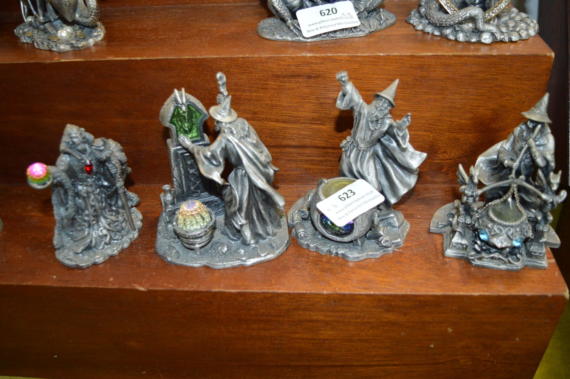 Four Myth & Magic Wizard Figures