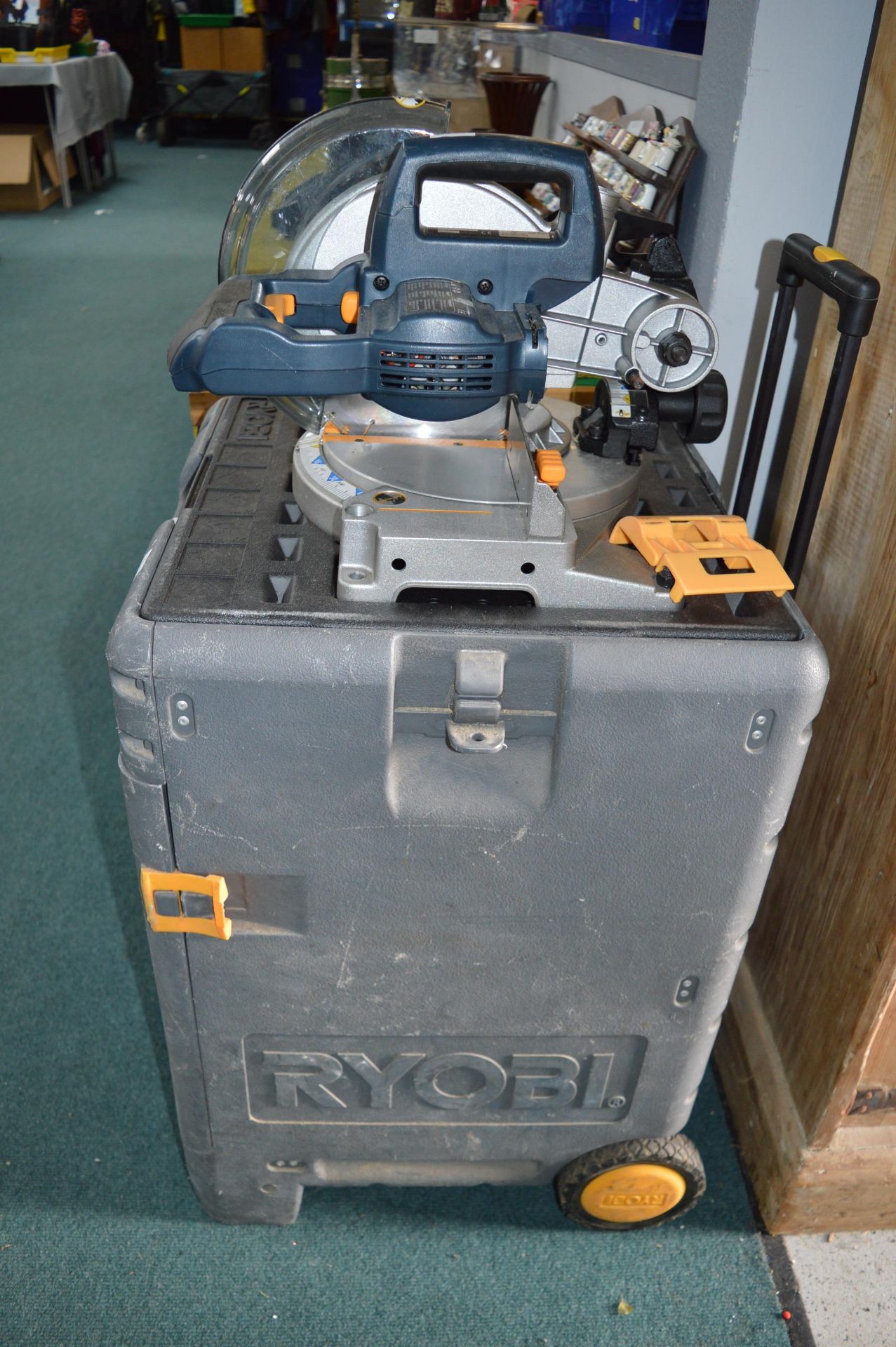 Ryobi Mobile Tool Stand Including Chop Saw, Jig Sa - Image 5 of 5
