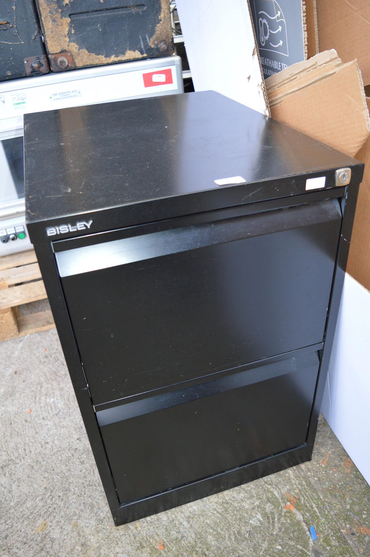 Bisley Two Drawer Metal Filing Cabinet