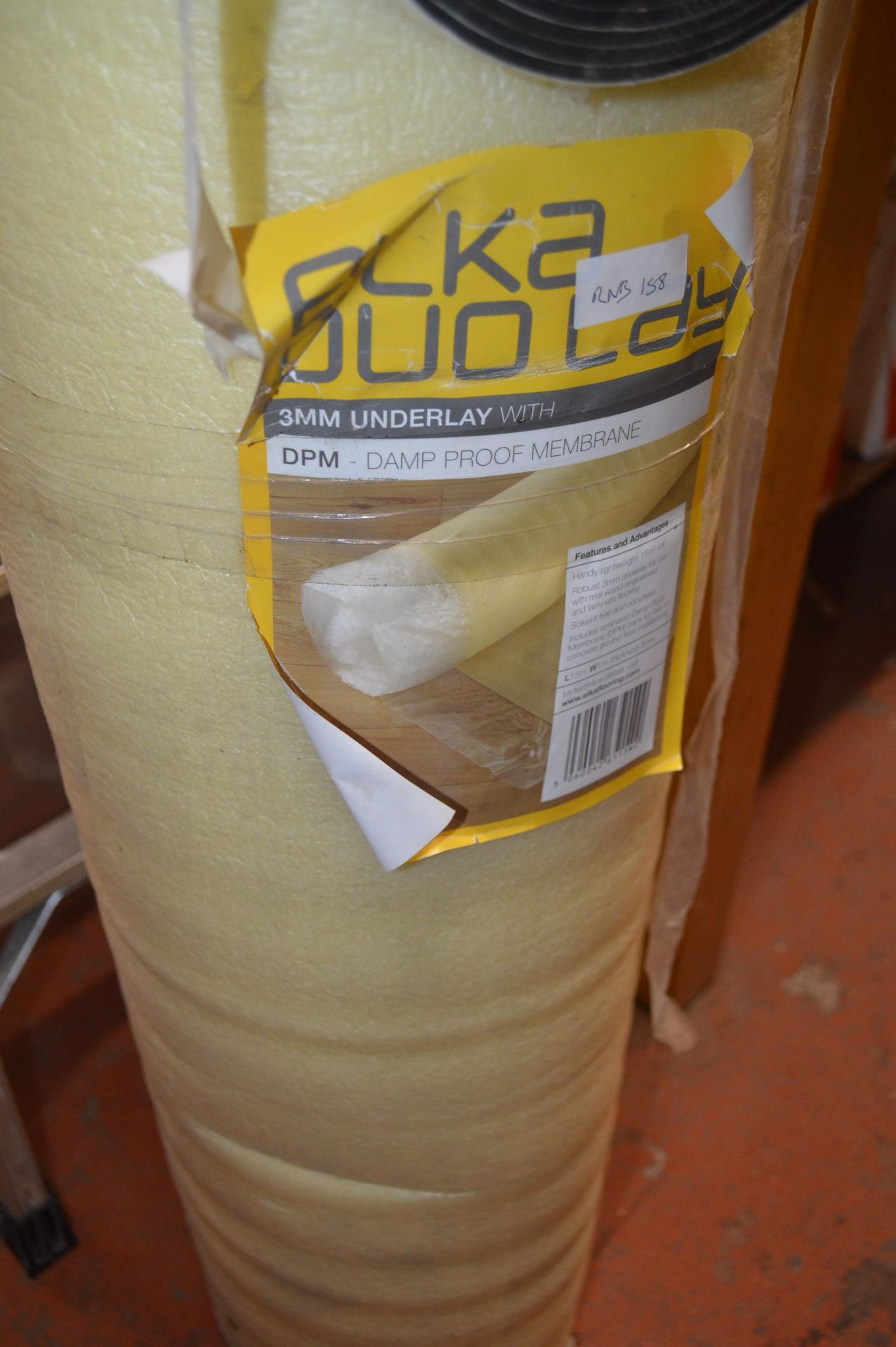 *15m Roll of 3mm Dampproof Membrane, and a Roll of - Image 3 of 3