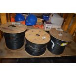 *Three Reels of Coaxial Coms Cable
