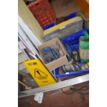 Mixed Lot Including a Quantity of PPE, Oil Mats, Draft Excluders, Cleaning Sign, etc (Tray not Inclu