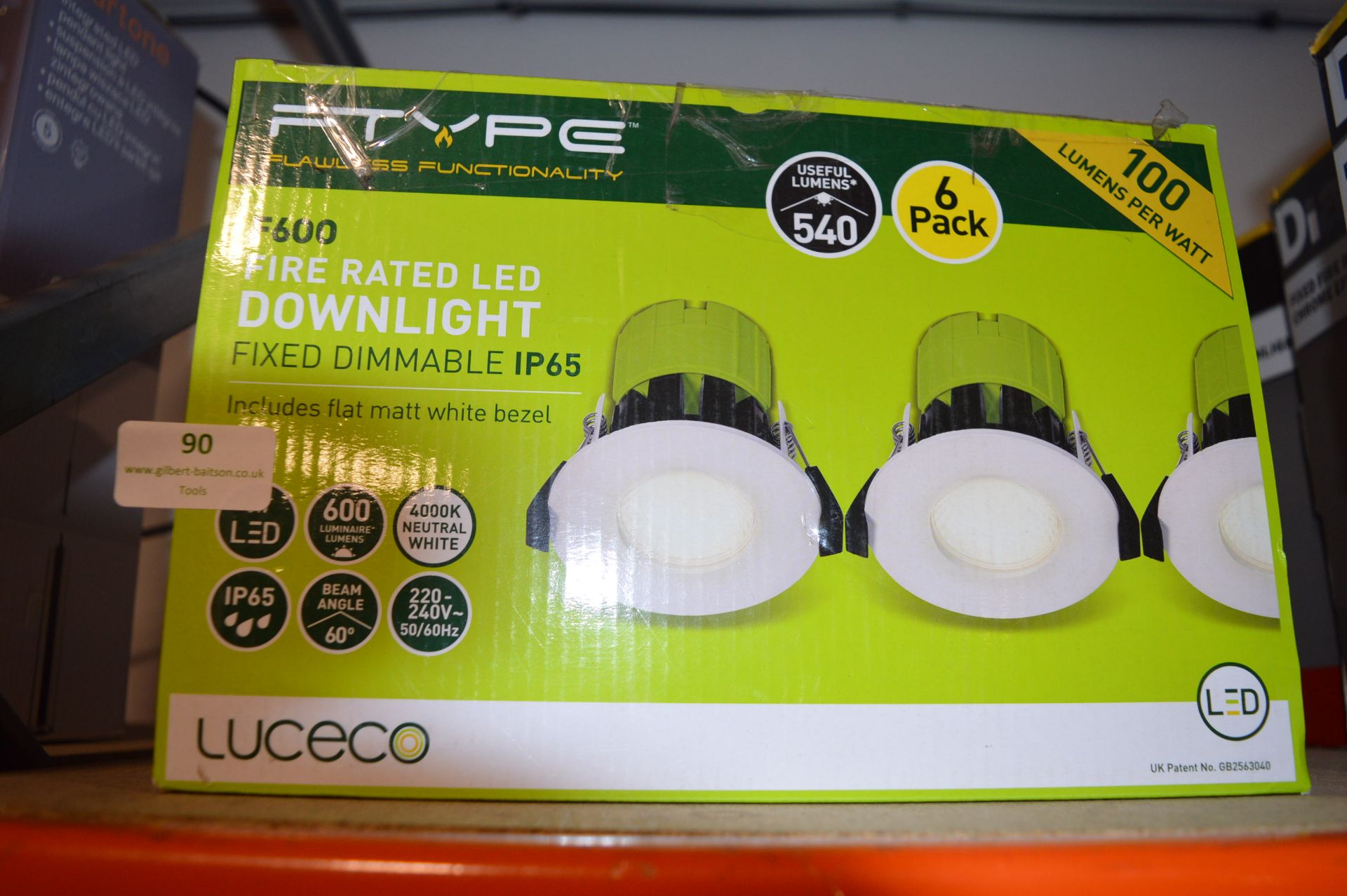 *Two Packs of 6 Fire Rated LED Downlight