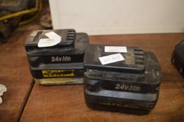 *Two Dewalt 24v Batteries