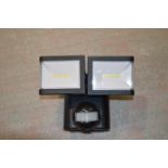 *Twin LED Floodlight with Sensors
