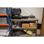 Contents of Shelves to Include Radio, POS System, Network Cables, etc.