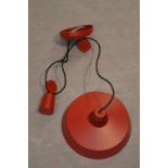 *Two Red Pendant Lights