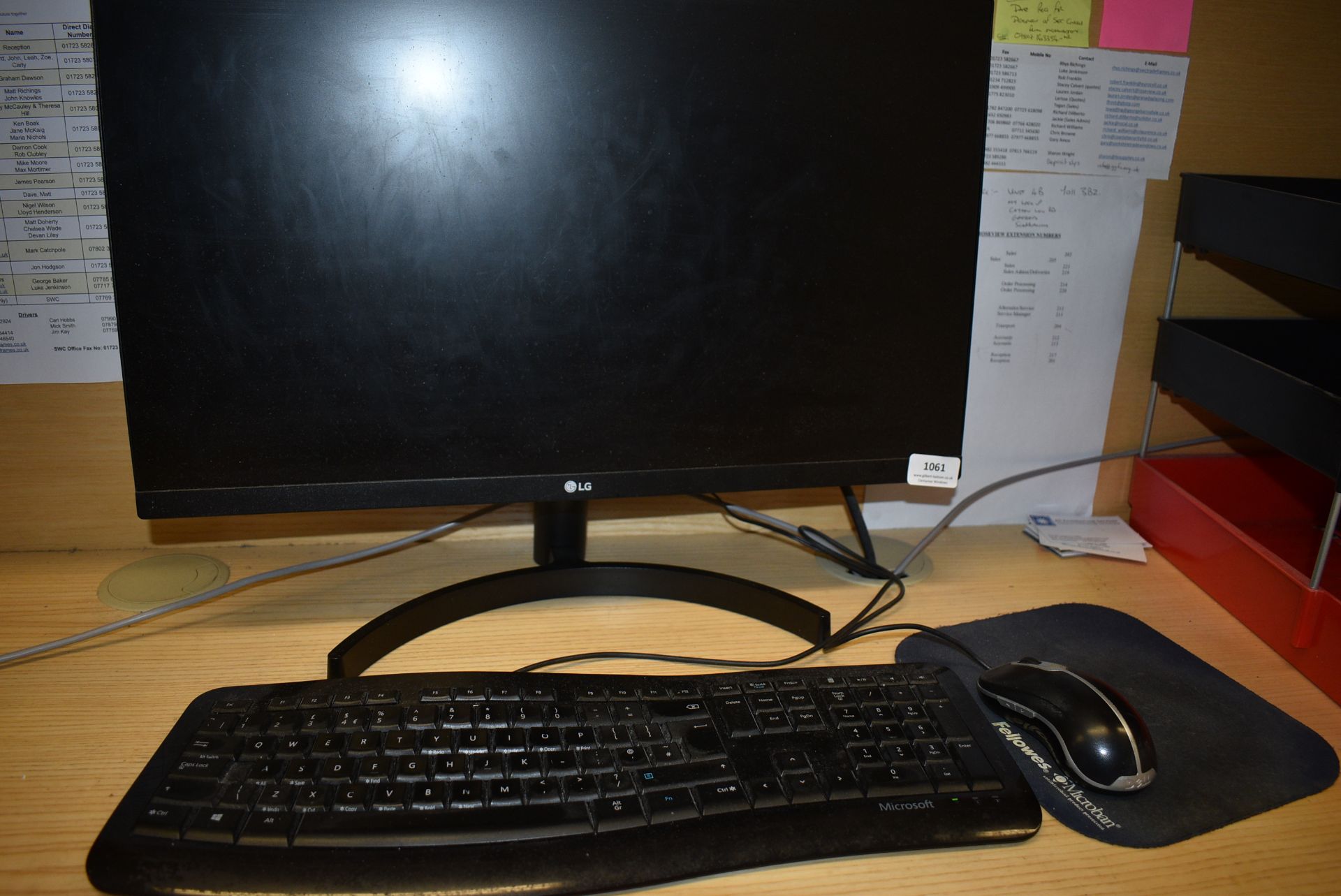 *Lenovo Desktop PC, LG 24” Monitor, Keyboard, and Mouse