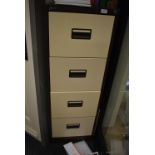 *Coffee & Cream Four Drawer Filing Cabinet