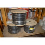 *Three Reels of Coaxial Coms Cable