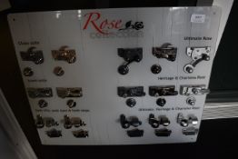 *Rose Collection Display Board with Assorted Clasps and Fastenings Samples